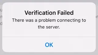 Verification Failed There Was a Problem Connecting To The Server | Apple ID Verification Failed 2024