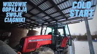 Noworoczne odpalanie ciągników przez widzów #coldstart