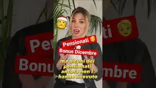 Pensionati Bonus Dicembre !!!