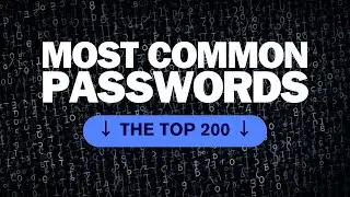 Most Common Passwords #security #password #hacker