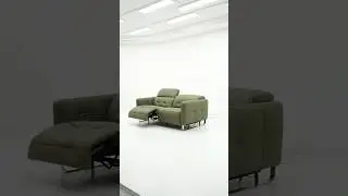 Calis Leather or Fabric Incliner Recliner Sofa