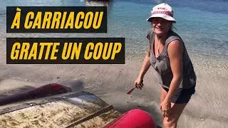 Femme sur un voilier | Mouillage rouleur à Carriacou en Grenade (Petites Antilles)