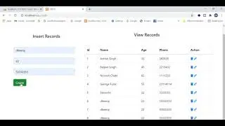 Insert and Fetch data in Jquery - Ajax  | CRUD Operation in PHP-AJAX |  Learn Advance Programming