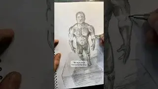 Perspective & Anatomy Study #drawing #art #figuredrawing #howtodraw #sketch