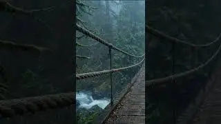 Rain Sounds For Sleeping 99% | Forest Bridge Rainstorm Night Ambience for Deep Sleep