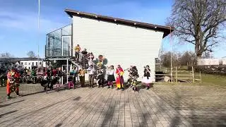 Fasnacht in B&uuml;rglen TG nach Umzug mit Gugge Kakaphoniker aus B&uuml;rglen