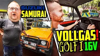 Micha am DREHZAHLBEGRENZER! - Golf I 16V / Suzuki Samurai - Einblicke ins zweite Lager!