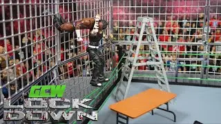 JEFF HARDY VS CEDRIC ALEXANDER STEEL CAGE ACTION FIGURE MATCH!