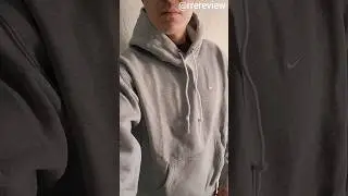 Sudadera Nike Solo Swoosh Gris Oscuro Jaspeado/Blanco #Nike #hoodie #swoosh #unboxing