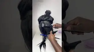 How To flat Iron synthetic Wig| Straightening A wig with heat| Revamping synthetic wig