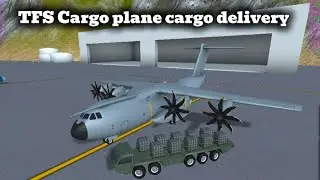 Turboprop flight simulator Cargo plane cargo delivery 