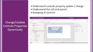 Dynamically Change/Update Controls Properties in Canvas App PowerApps