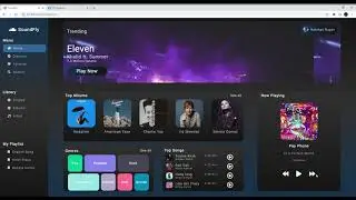 Music Home Page Template - Using HTML, CSS, JavaScript