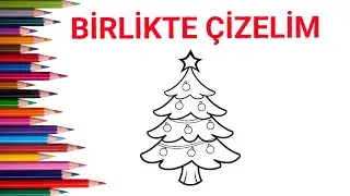 Birlikte Çizelim! 🎄 Kolay Yılbaşı Ağacı Çizimi – Adım Adım#drawing #art #çizimdersi 