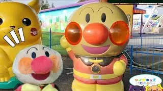 アンパンマン マザー牧場 60周年🌟 ̖́-いろいろな動物や遊園地の乗り物🎵