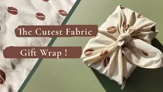 DIY Japanese Fabric Gift Wrap - Furoshiki Sewing & Tying Tutorial