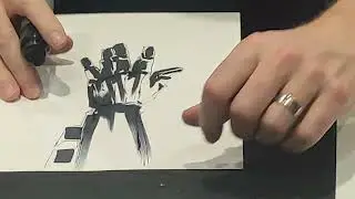 Batman Artist JOCK draws live at MEFCC 2023
