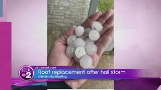Roof replacement after hail storms