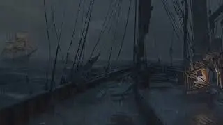 Rainstorm Night on Wooden Boat | Ocean Waves & Rain Sounds for Deep Sleep & Relaxation | 11 Hours