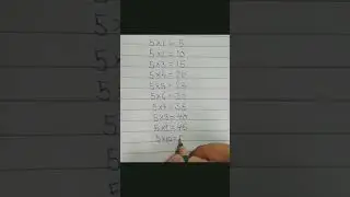 Table Of 5 || Table Of Five || 5 ka padha || 5 Ka Table || #tableof5 ....