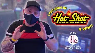 HOT SHOT PROGRESSIVE AT MAX BET &mdash; I GAMBLE $100 AND WIN?!