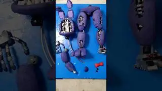 Parte 1 | WITHERED BONNIE 🟣 #fivenightsatfreddys #fnaf #clay #clayart #figuras #art #polymerclay