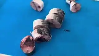 Smooth fish cube cutting machine