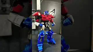 From Parts to Prime! Stopmotion Build Transformers One by#Optimus Prime#TransformersOne#shorts