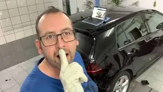 Folienking | Heckscheibe eines Golf 7 GTI tönen