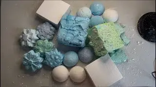 Winter crush ❄️ Pasted and fresh crispy blocks | Gym chalk ASMR #oddlysatisfying 