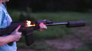 Yankee Hill Victra 12 12ga suppressor on JTS M12AK