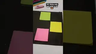How to make stick note pad at home for school or college 😍| #ytshorts#stickynotes#craft
