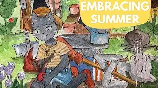 Capturing Summer&rsquo;s Essence | Painting the Sunflower Scene for the Green Witch Oracle