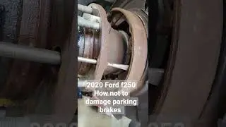 A safe way to remove rear brake rotors when the parking brakes are hanging up. Fix don't destroy