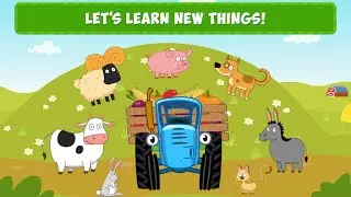 Blue Tractor: Preschool Educational Games for Kids - Learn numbers,animals,professions and much more