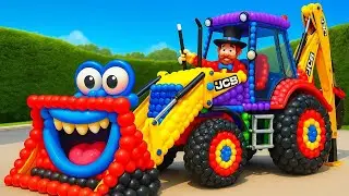 The mascot vibrato assistant JCB and Tractor on the football field is popular, co produced