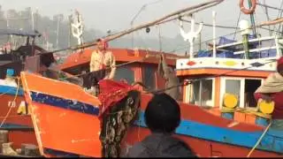 Fishing Boat ready sail for fishing at deep sea.