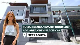 RUMAH DILENGKAPI SMART DOOR LOCK ADA AREA OPEN SPACE NYA - STELLA DISCOVERY