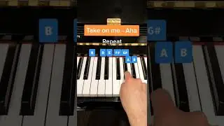 TAKE ON ME, piano tutorial HOW to PLAY take on me ON PIANO (by aha)