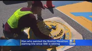 Man Who Painted Boston Marathon Starting Line For Decades Is Retiring