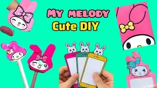 DIY Cute My Melody Stationery | Adorable & Personalized Paper Crafts Tutorial