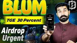 Blum TGE 30% Airdrop Urget | Blum price = 0.0162 | Blum Price | Blum Airdrop Update | Albarizone