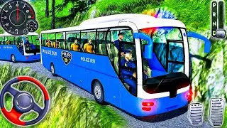 Offroad Police bus driving simulator games 2021 - Real Bus Driver Android Gameplay