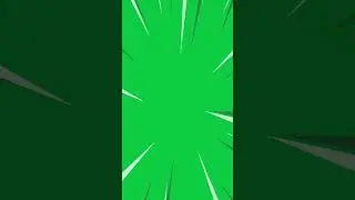 Anime speed line animation green screen