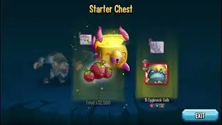 Opening a starter pack in Monster Legends