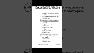 #kolhan_university, MSc math honours sem-1 Paper-CC-5 #questionpaper-2020 #integralequation