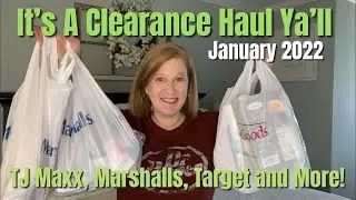 Clearance Haul with Try On | January 2022 | TJ Maxx, Marshalls, Target and More!