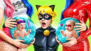 Pregnant Harley Quinn Vs Ladybug/ Harley stole Ladybug's Boyfriend!