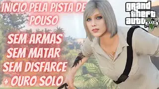 Gta V Cayo perico Desafio Entrada pista de pouso,Sem arma,Sem matar,Sem disfarce + Ouro solo + Elite