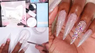 Beginner Friendly Glitter Dip Powder Nails | Makartt Your Nail Lab June Luxe Box |